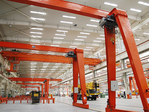 workshop semi gantry crane manufacturer