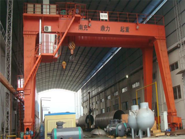 Give 50 ton double girder gantry crane