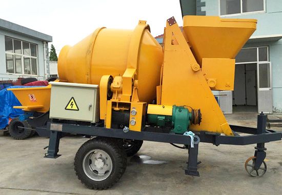 Electric Concrete Mixer With Pump Price
