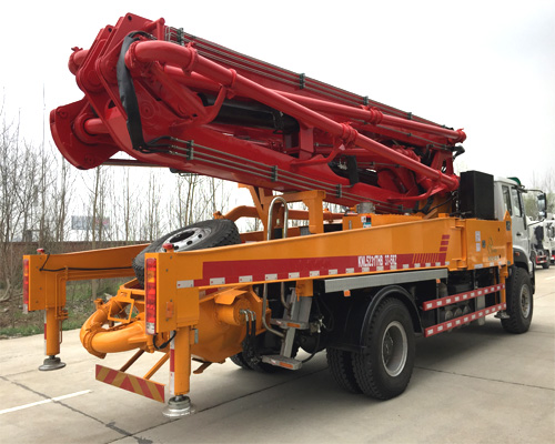 concrete boom pump machine