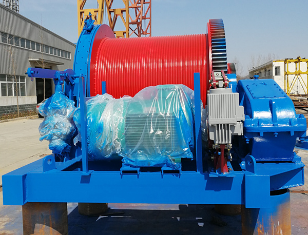 single drum construction winch