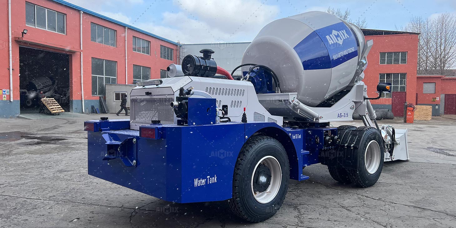 Self Loading Concrete Mixer