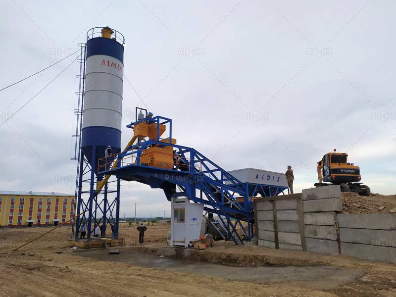 Mobile Type Readymix Concrete Plant