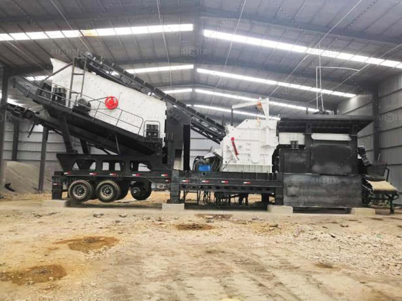 Rubber Tyre Mounted Mobile Aggregate Crushing Plant